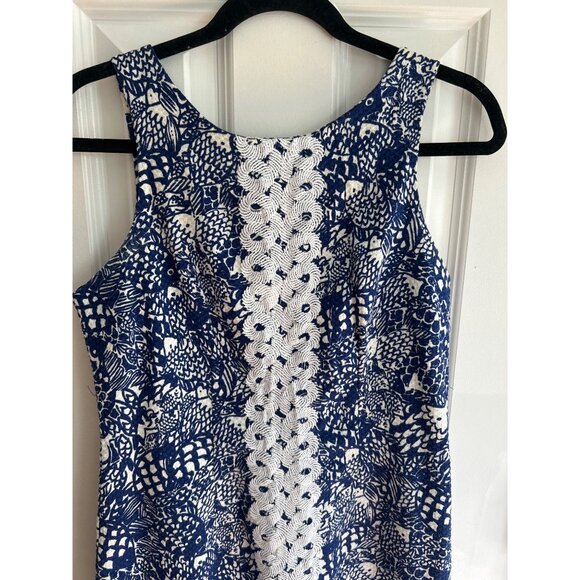 Lilly Pulitzer for Target Sleeveless Dress Women's Nautical Coastal Blue White 6 - Picture 3 of 13